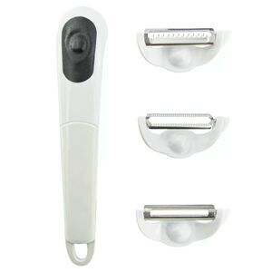 Battery Operated Vegetable and Fruit Peeler with Three Blade Options